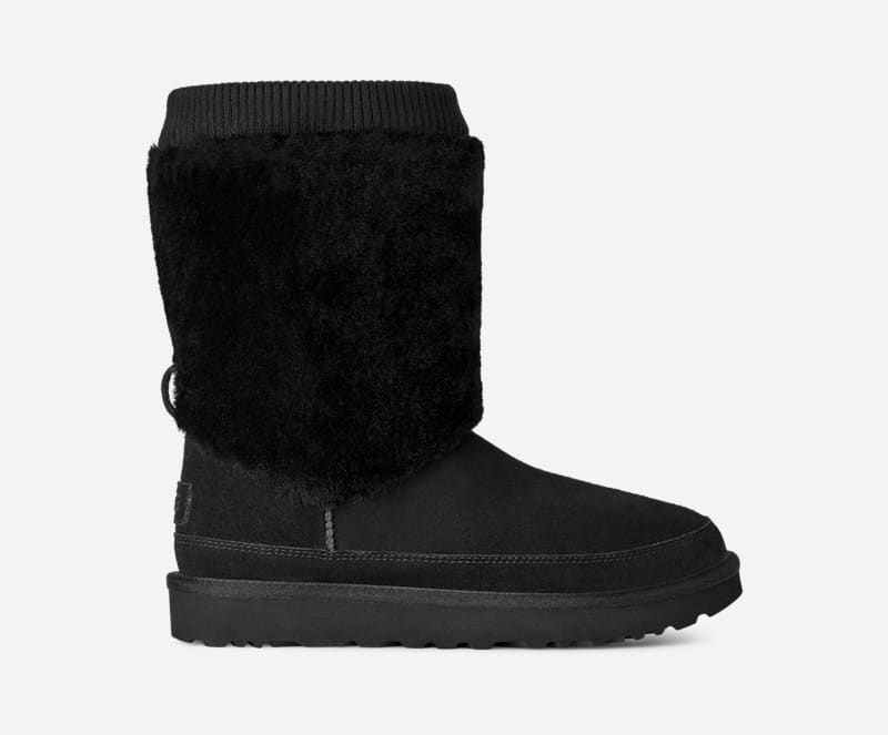 Sneakers og sko UGG Classic Short Posy Boots Sort | 1174577-BLK, 0