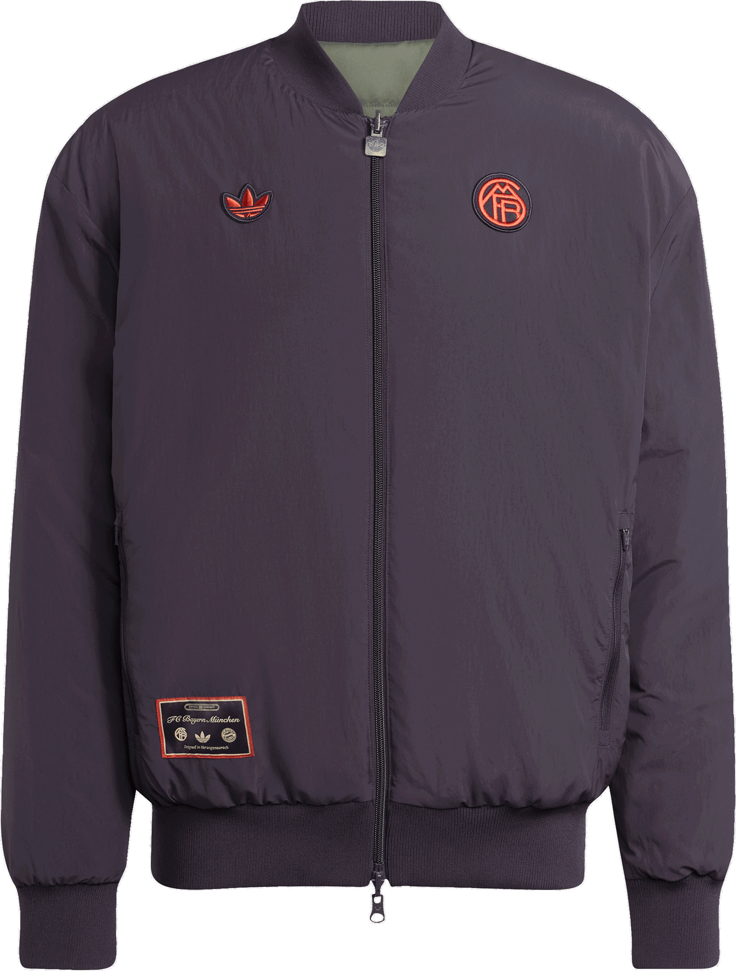 Bomberjakke adidas Originals FC Bayern Munich Icon Bomber Jacket Grøn | jm9434, 1