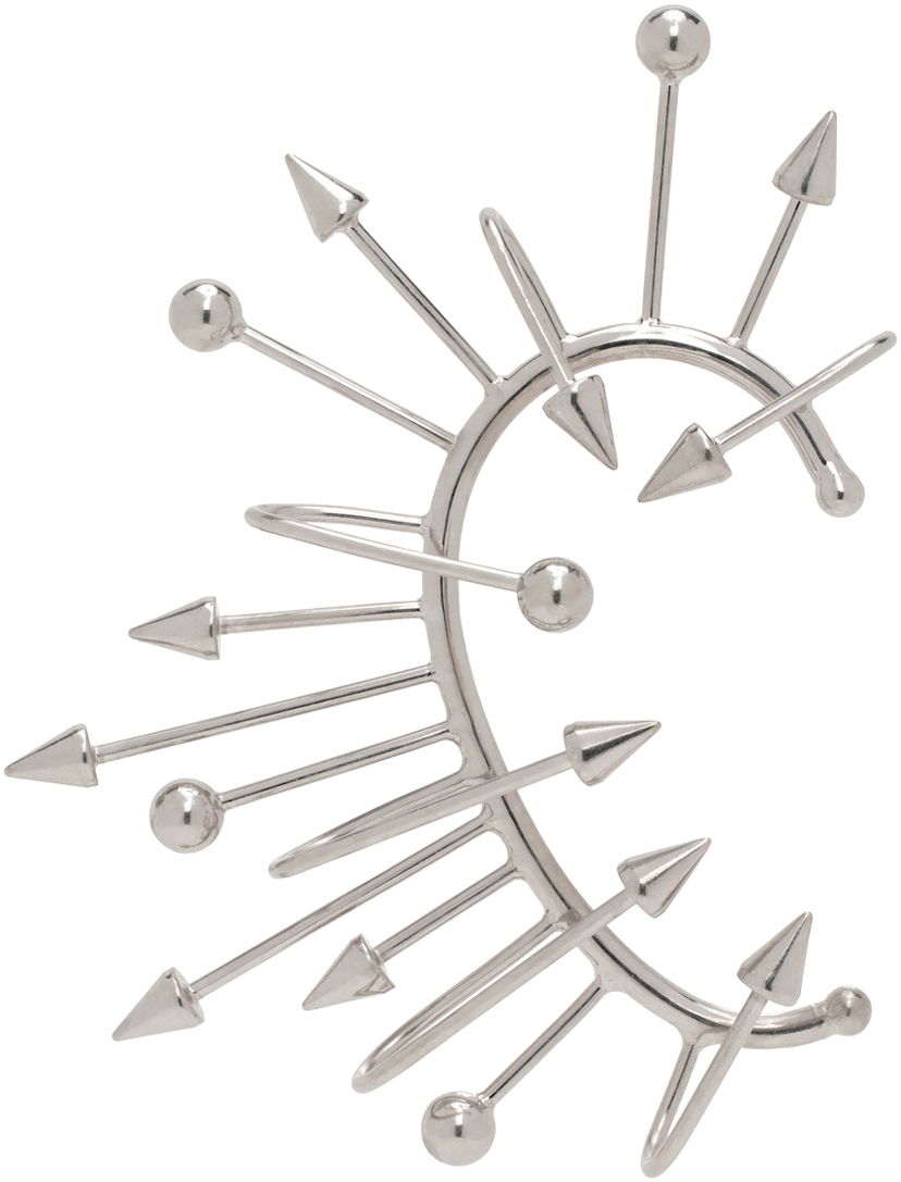 Øreringe Jean Paul Gaultier Jean Paul Gaultier Multiple Spikes Single Ear Cuff Metalisk | 24/25-U-BO043-X053-91