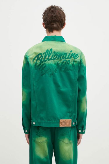Jakke BILLIONAIRE BOYS CLUB Oversized Garment Dyed Denim Jacket Grøn | B24411, 2