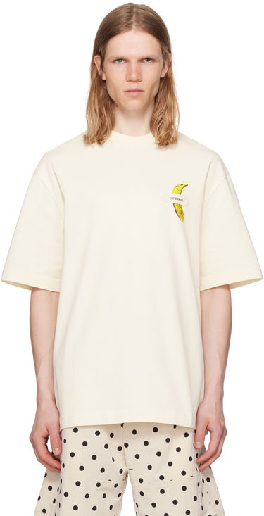 T-shirt Jacquemus Jacquemus La Croisière 'The Banane' T-Shirt Hvid | 25E255JS323-2125, 0