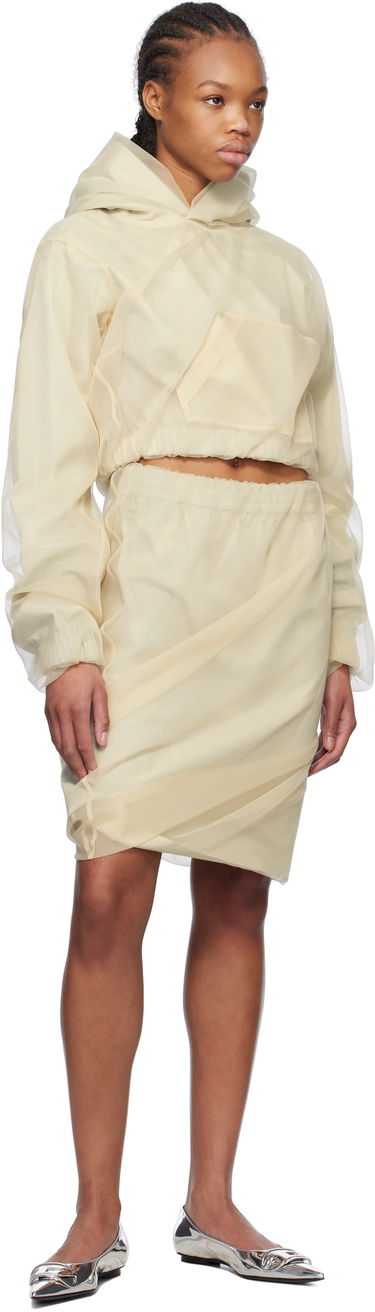 Nederdel We11done We11done Layered Mini Skirt Beige | WD-SK0-25-280-W-BG, 3