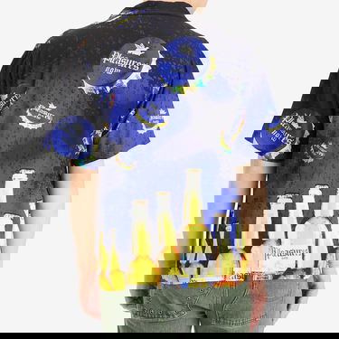 Skjorte Pleasures Pleasures Cerveza Vacation Shirt Blå | P25SU001-BLU, 3