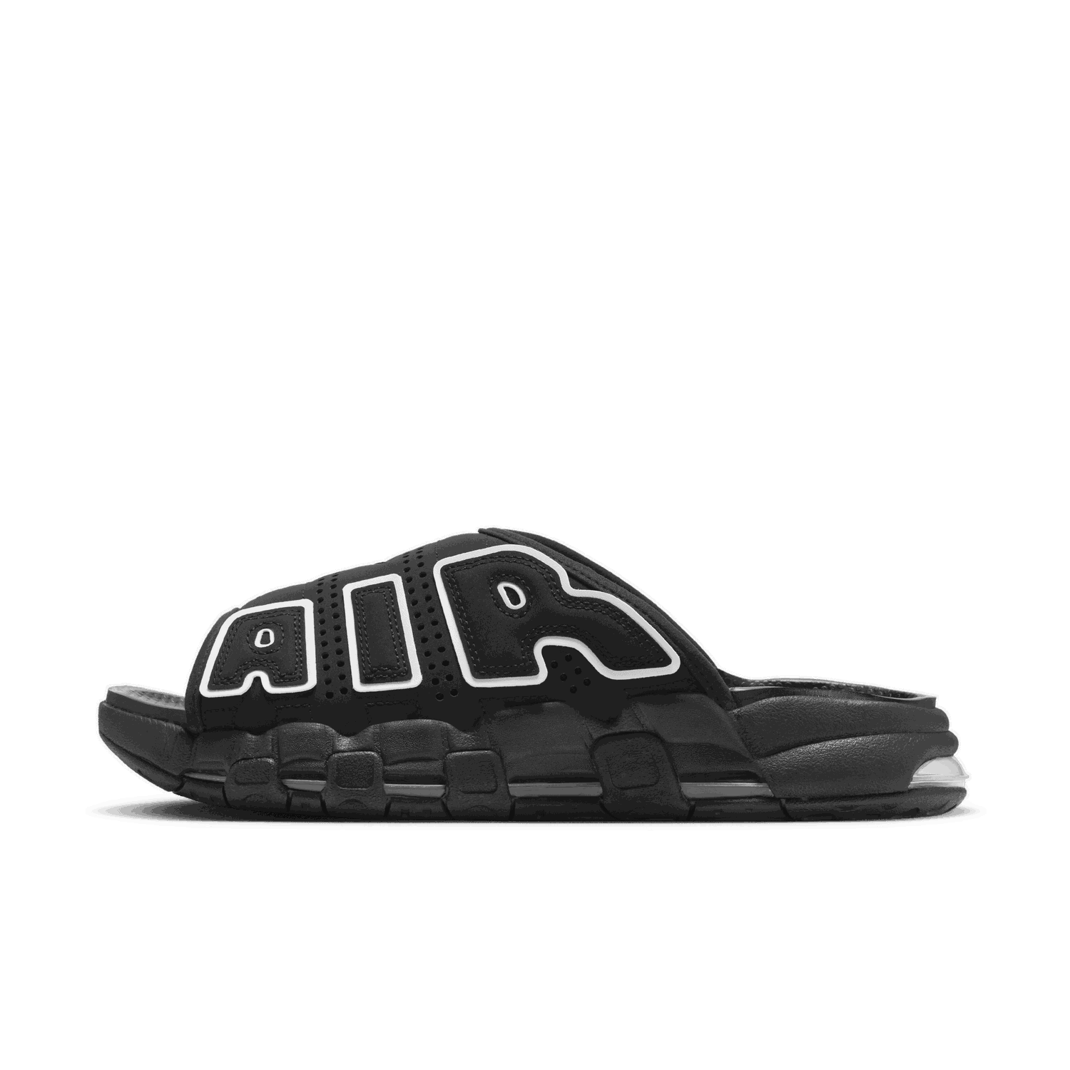 Sneakers og sko Nike Air More Uptempo Slides Sort | DV2132-001, 0