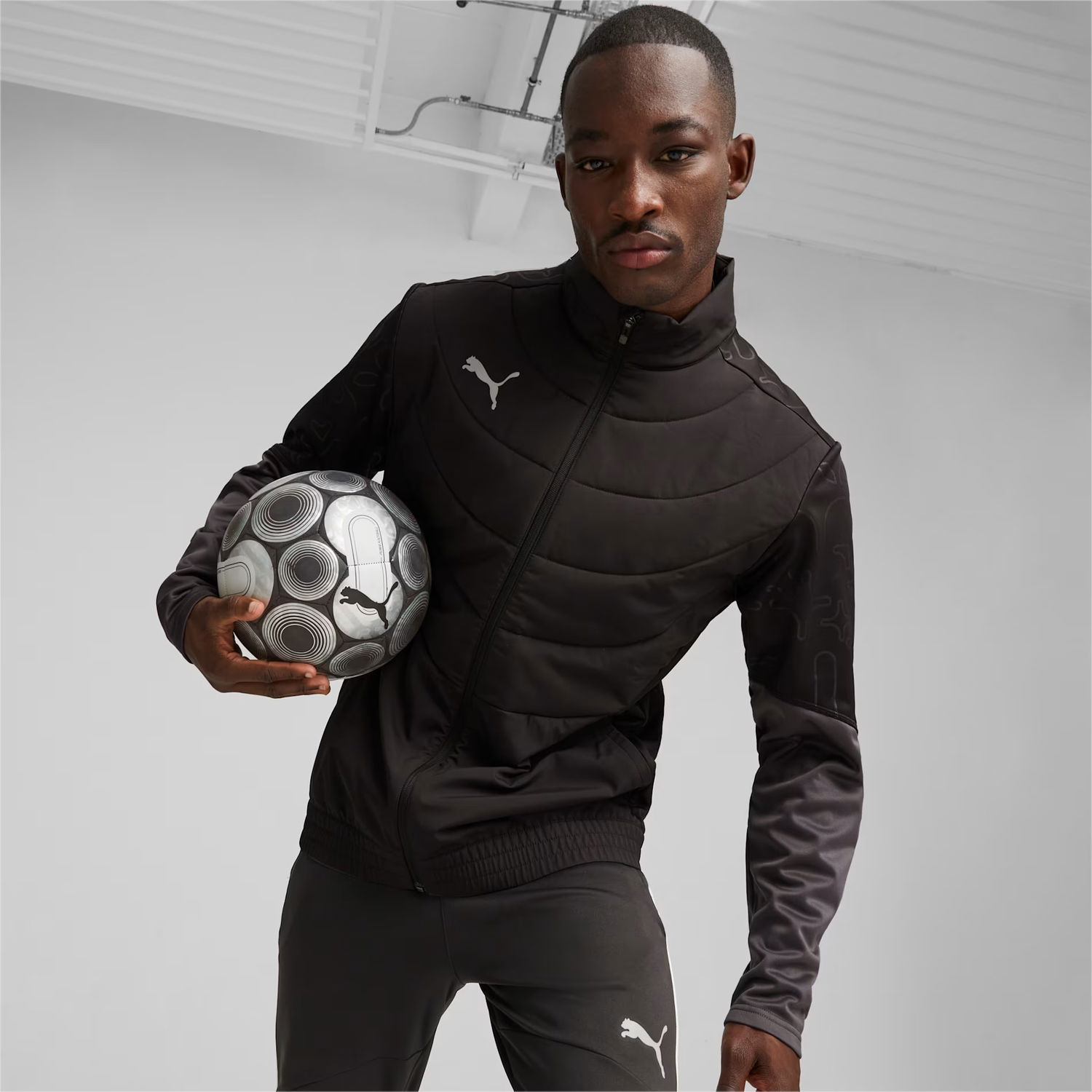 Jakke Puma Individual Winterized Football Jacket Sort | 658509-03, 1