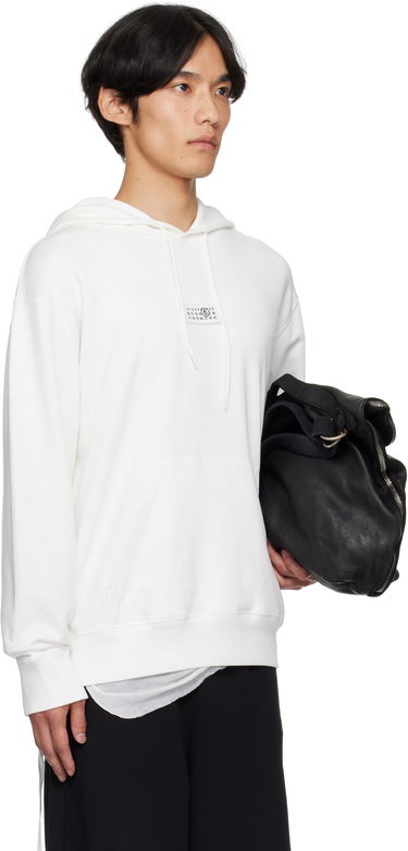 Sweatshirt Maison Margiela MM6 Maison Margiela Numeric Hoodie Hvid | SH0GU0033 M25025, 4