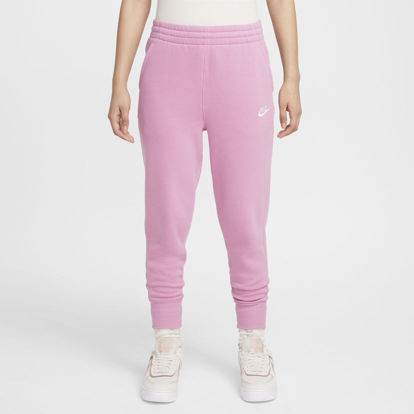 Joggingbukser Nike Sportswear Club Fleece High-Waisted Pants Lyserød | FD2921-646