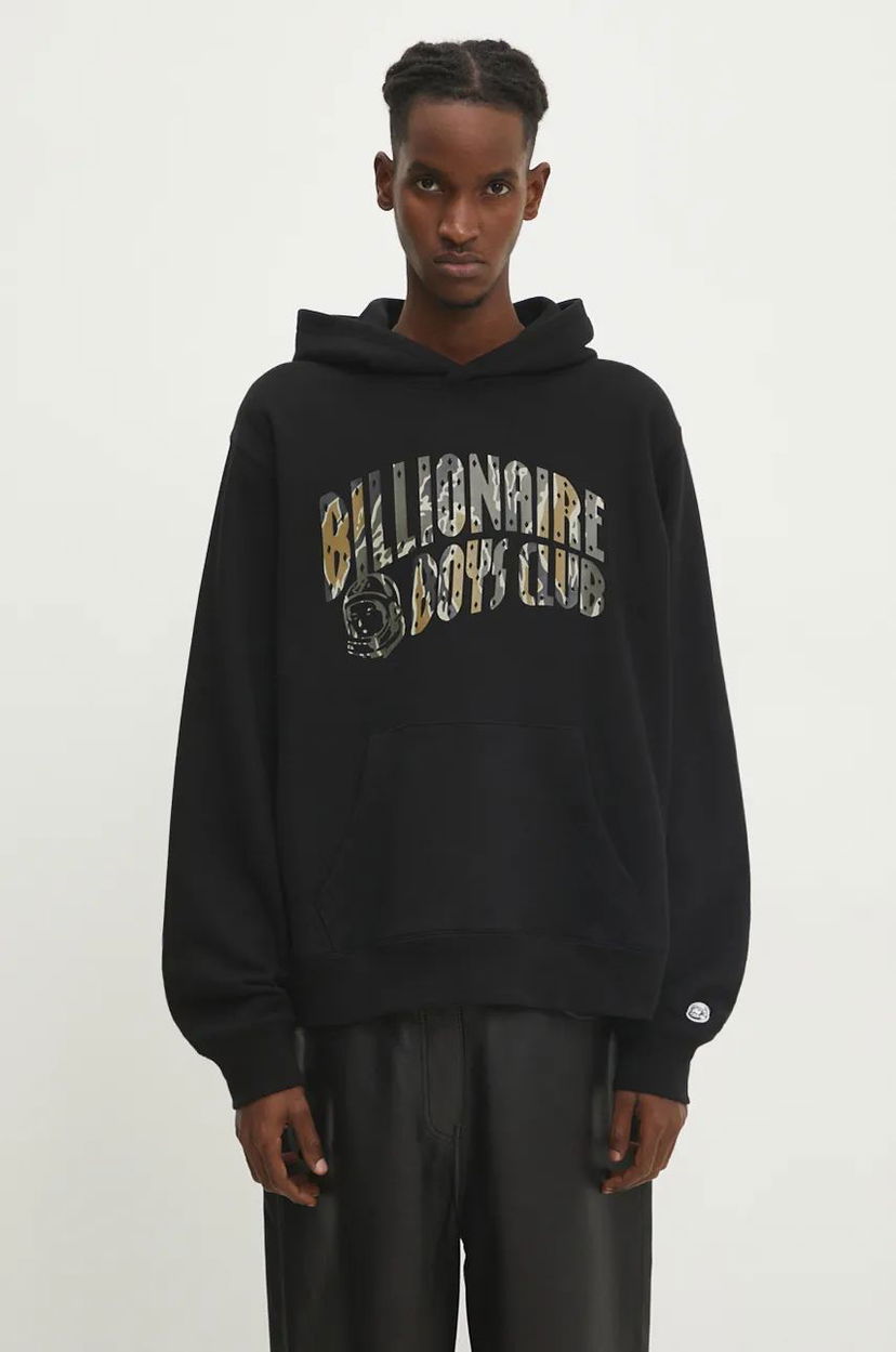 Sweatshirt BILLIONAIRE BOYS CLUB Camo Arch Logo Hoodie Sort | B24336