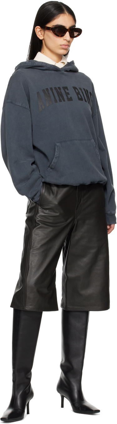 Sweatshirt Anine Bing Anine Bing Harvey Hoodie Blå | S-08-5185-002, 3