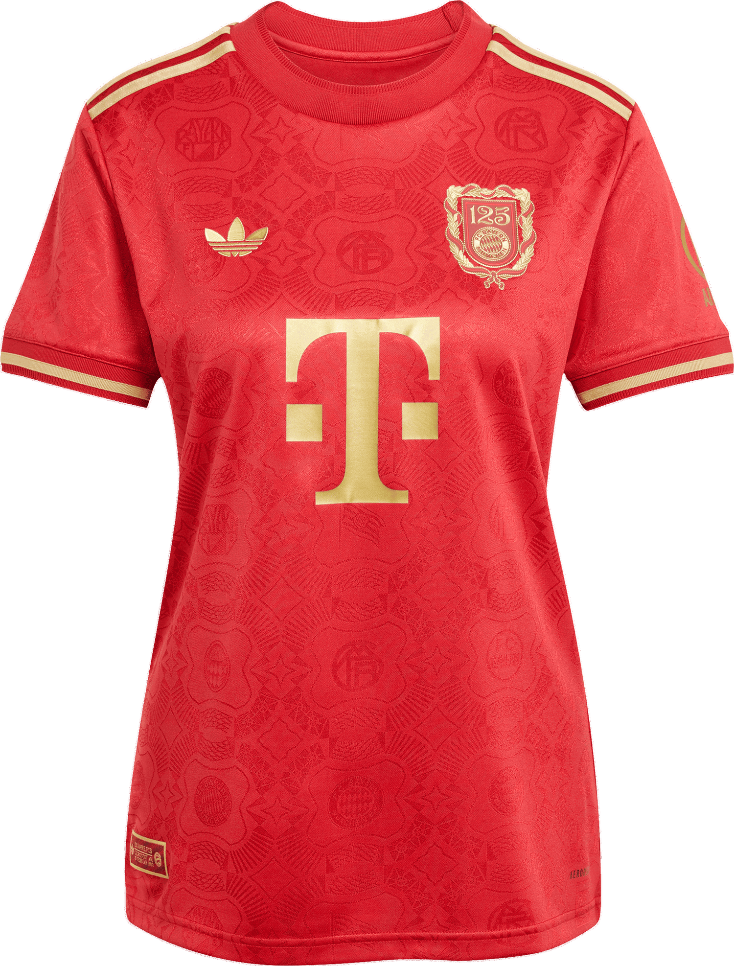 T-shirt adidas Performance FC Bayern Anniversary Jersey Rød | JE6783, 1