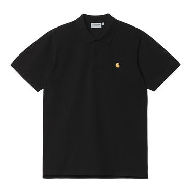 Polo skjorte Carhartt WIP S/S Chase Pique Polo Shirt Sort | I023807_00F_XX, 5
