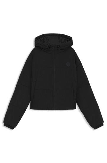 Puffer jakke BOSS Relaxed-fit water-repellent padded jacket with bubble shape Sort | 50547675
