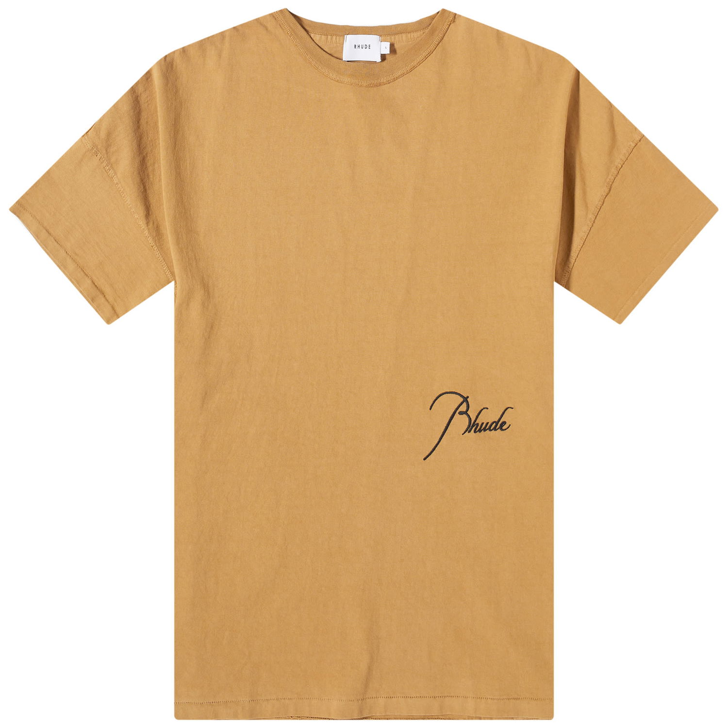 T-shirt Rhude Reverse Script Logo Tee Beige | RHSS23TT468375961596, 0