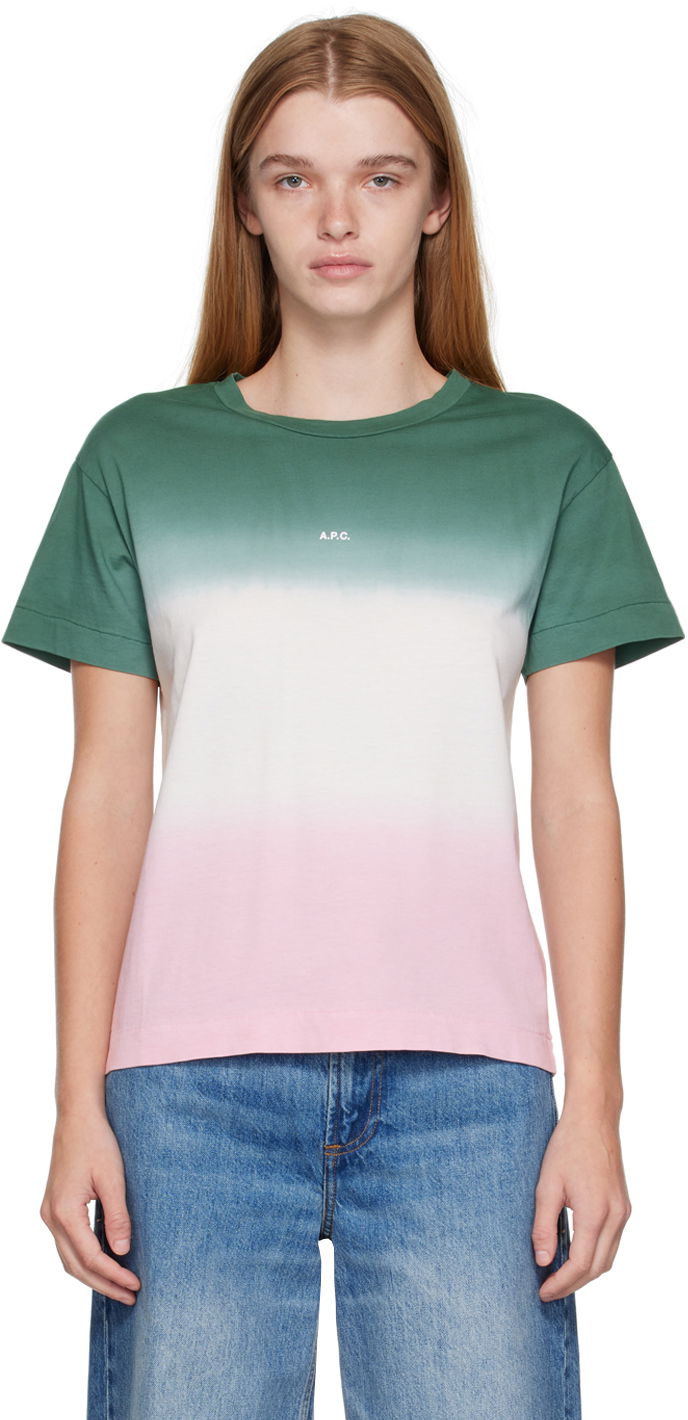 T-shirt A.P.C. Multicolor Morgane Grøn | COFAY-F26160, 0