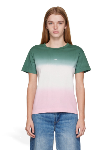 T-shirt A.P.C. Multicolor Morgane Grøn | COFAY-F26160