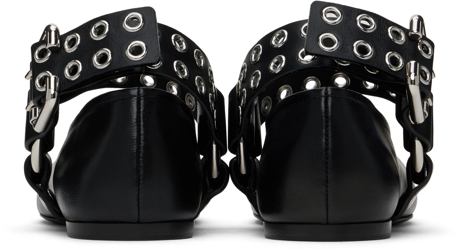 Sneakers og sko Alaïa ALAÏA Biker Ballerina Flats Sort | AA3A041CK290, 1