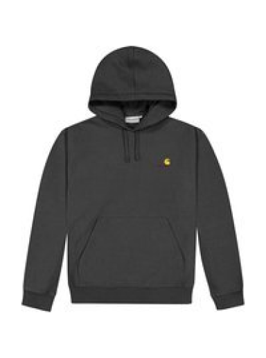 Sweatshirt Carhartt WIP Hooded American Script Sweat Sort | I028279-blk