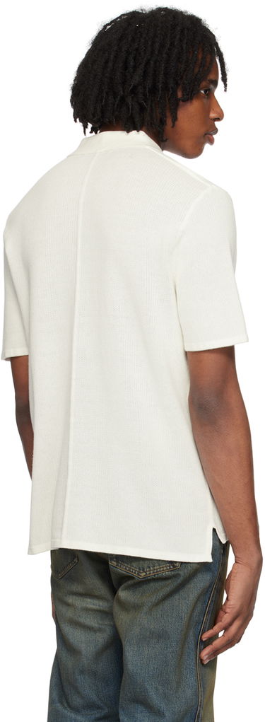 Polo skjorte rag & bone Rag & Bone Harvey Knit Polo Hvid | MBS22HS019UC19, 2