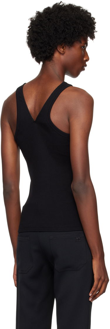Tanktop Courrèges Courrèges Zipped Tank Top Sort | 324JDE078JS0121, 2