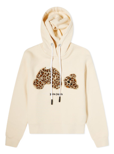 Sweatshirt Palm Angels Leopard Bear Hoodie Beige | PWBB022S22FLE0010360