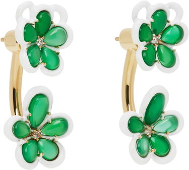 Øreringe Bottega Veneta Bottega Veneta Flower Drop Earrings Grøn | 804879 V4S71, 1