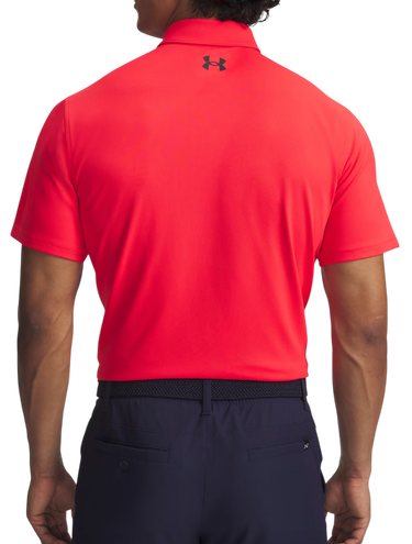 Polo skjorte Under Armour UA T2G Pique Polo Shirt Rød | 1390123-713, 2
