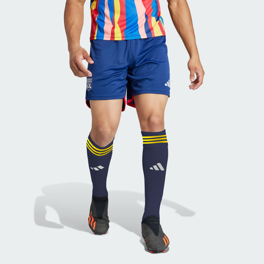 Shorts adidas Performance Olympique Lyonnais 23/24 Third Soccer Shorts Mørkeblå | IB0912, 0