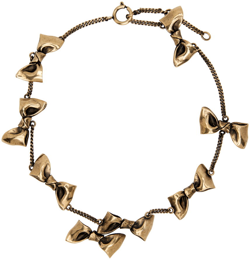 Halskæde Acne Studios Karen Kilimnik Edition Multi Bow Necklace Beige | C50353-, 0