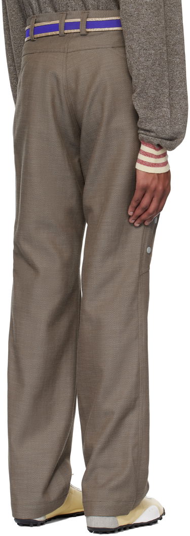 Bukser KIKO KOSTADINOV Kiko Kostadinov Inex Snap Trousers Brun | KKSS25T09-34, 2