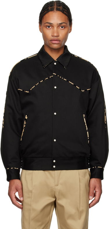 Jakke WACKO MARIA Western Jacket Sort | 24FW-WMO-BL20, 0