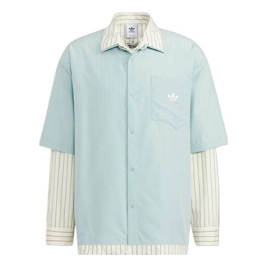 Skjorte adidas Originals adidas Originals x Umamiism Crossover Layered Woven Shirt Blå | HR6446, 0
