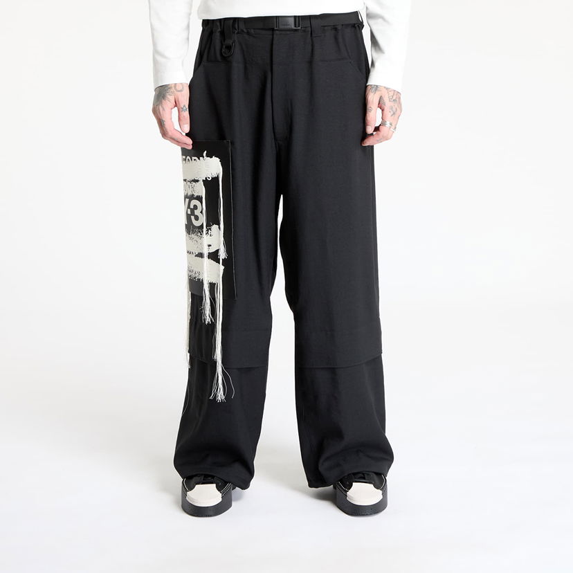 Cargo bukser Y-3 Sport Uniform Patch Trousers Sort | JN3704