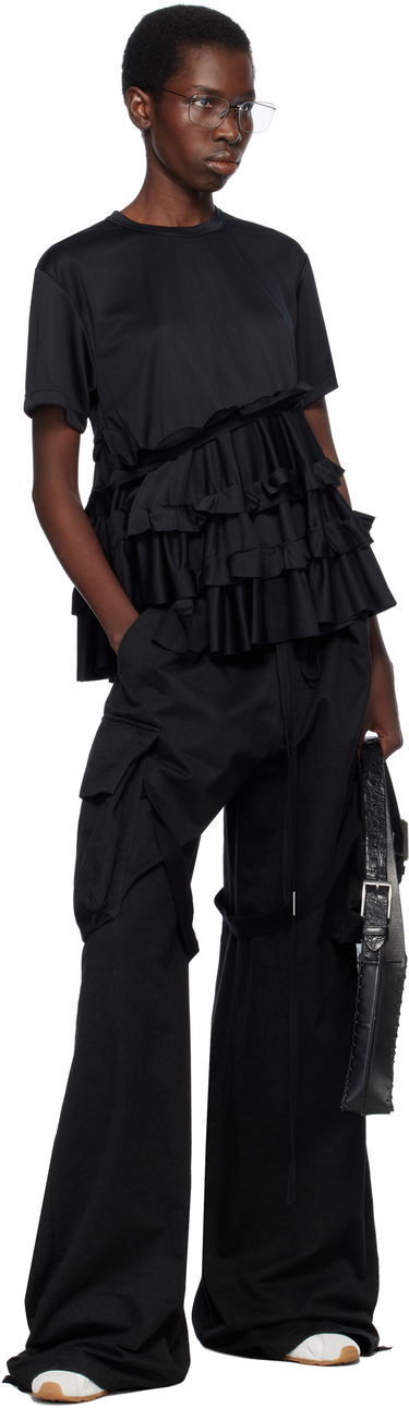 T-shirt Comme des Garçons Comme des Garçons T-Shirt with Ruffle Detail Sort | RO-T008-051-1, 3