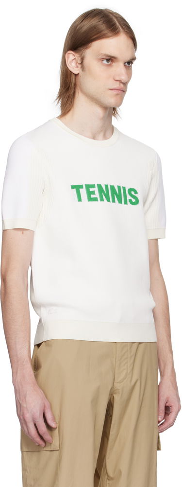 Sweater Lacoste Lacoste Runway Graphic Knit T-Shirt Hvid | AH6765, 1