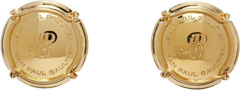 Øreringe Jean Paul Gaultier Jean Paul Gaultier 'The Champagne' Gold-Tone Earrings Gul | 25/03-W-JW007-X053-92