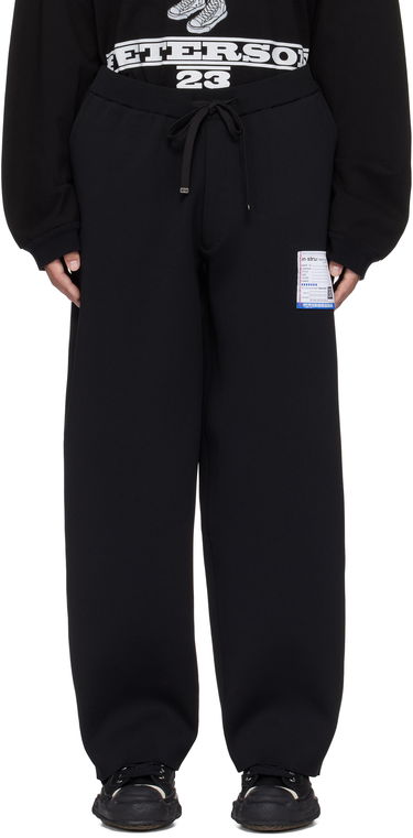 Joggingbukser Maison MIHARA YASUHIRO Maison MIHARA YASUHIRO Milan Rib Easy Sweatpants Sort | I13PT025, 0