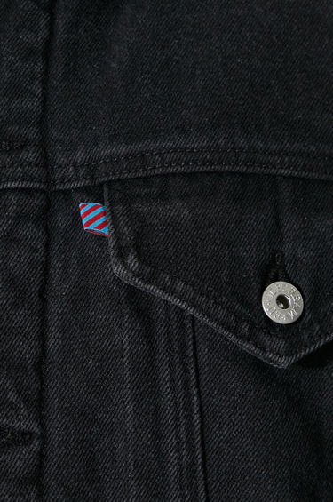 Jakke BBC IceCream ICECREAM Running Dog Sherpa Denim Jacket Sort | IC24147, 5