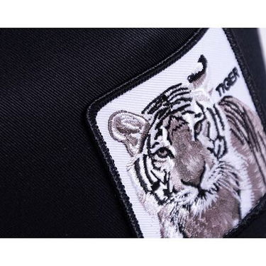 Kasket Goorin Bros. Goorin Brothers Animal Farm Core The White Tiger Black Sort | 101-0392-BLK, 1