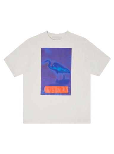 T-shirt HERON PRESTON Heron Censored Short-Sleeve Tee Hvid | HMAA032F22JER0040146