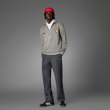 Sweater adidas Performance Manchester United Terrace Icons Half-Zip Top Grå | JF0384, 4