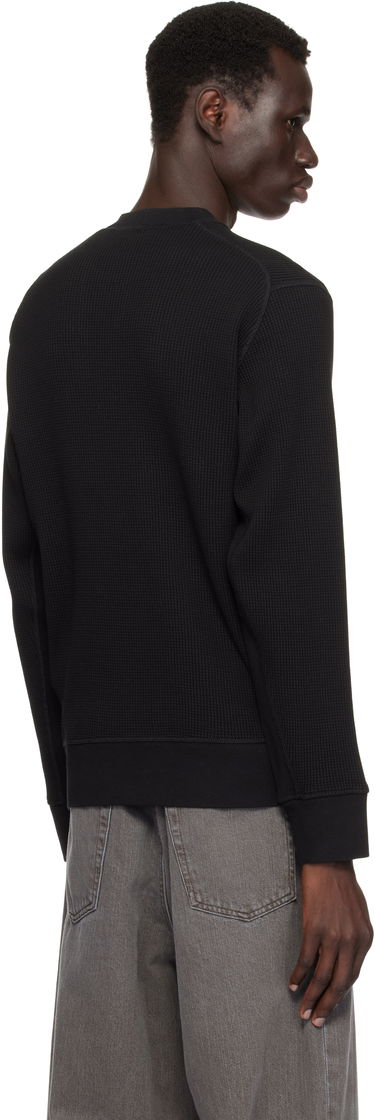 Sweater Stone Island Stone Island Waffle Fleece Sweatshirt Sort | K1S15 6100008 S0044, 2