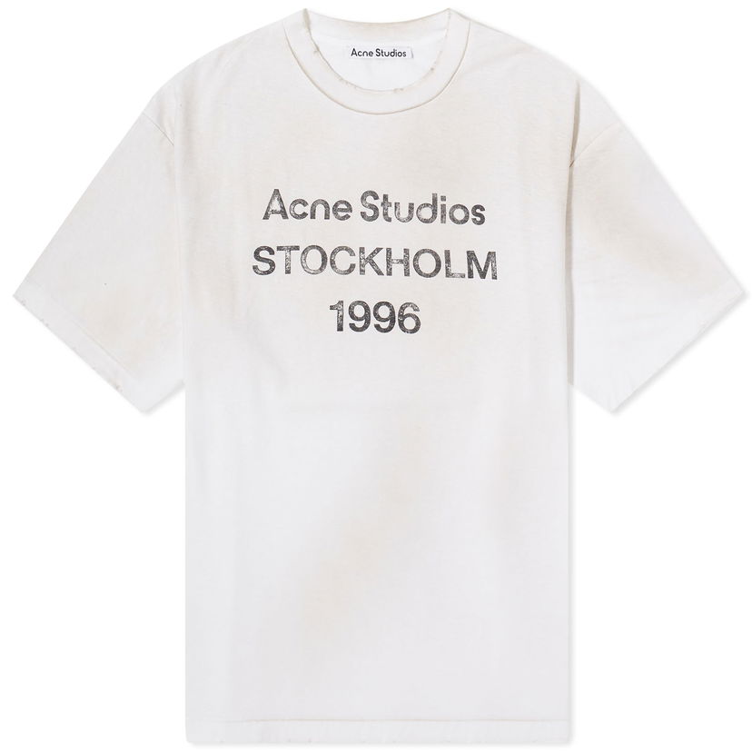 T-shirt Acne Studios 1996 T-Shirt Hvid | CL0196-DC6