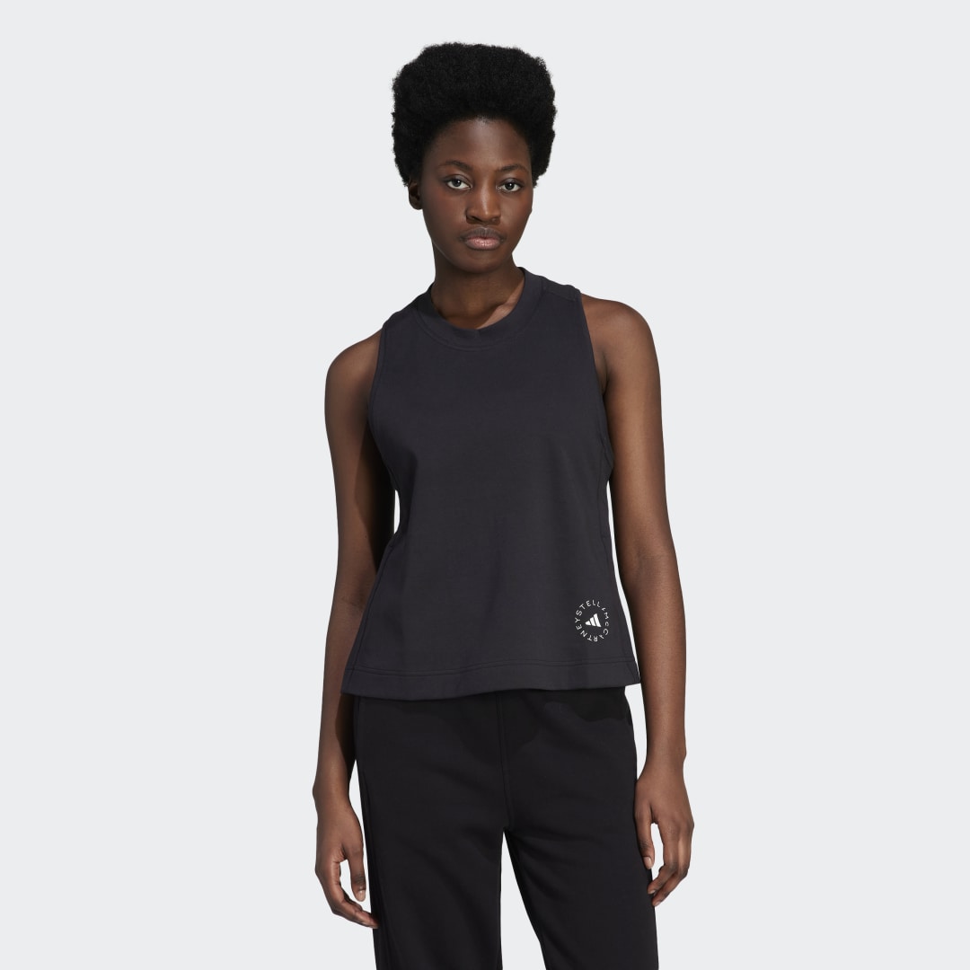 Tanktop adidas Originals by Stella McCartney Logo Tank Top Sort | IB6857, 0