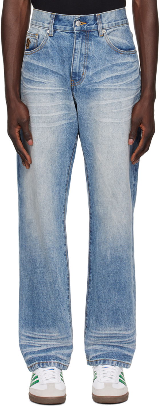 Jeans BILLIONAIRE BOYS CLUB Blue Astro Selvedge Jeans Blå | B24216