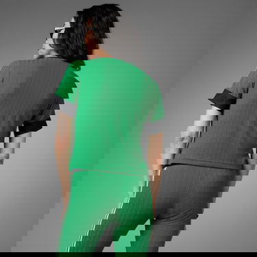 T-shirt adidas Originals Adicolor 70s Knit Tee Grøn | IK7844, 2