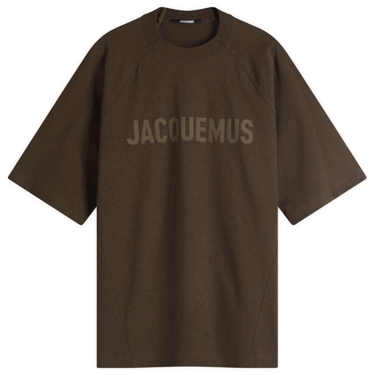 T-shirt Jacquemus Jacquemus Typo Chest Logo T-Shirt, Size Large Brun | 24H245JS212-2011-080, 1