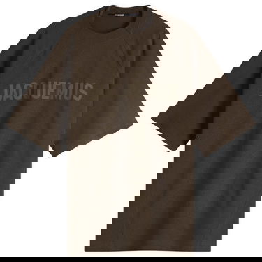 T-shirt Jacquemus Jacquemus Typo Chest Logo T-Shirt, Size Large Brun | 24H245JS212-2011-080, 1