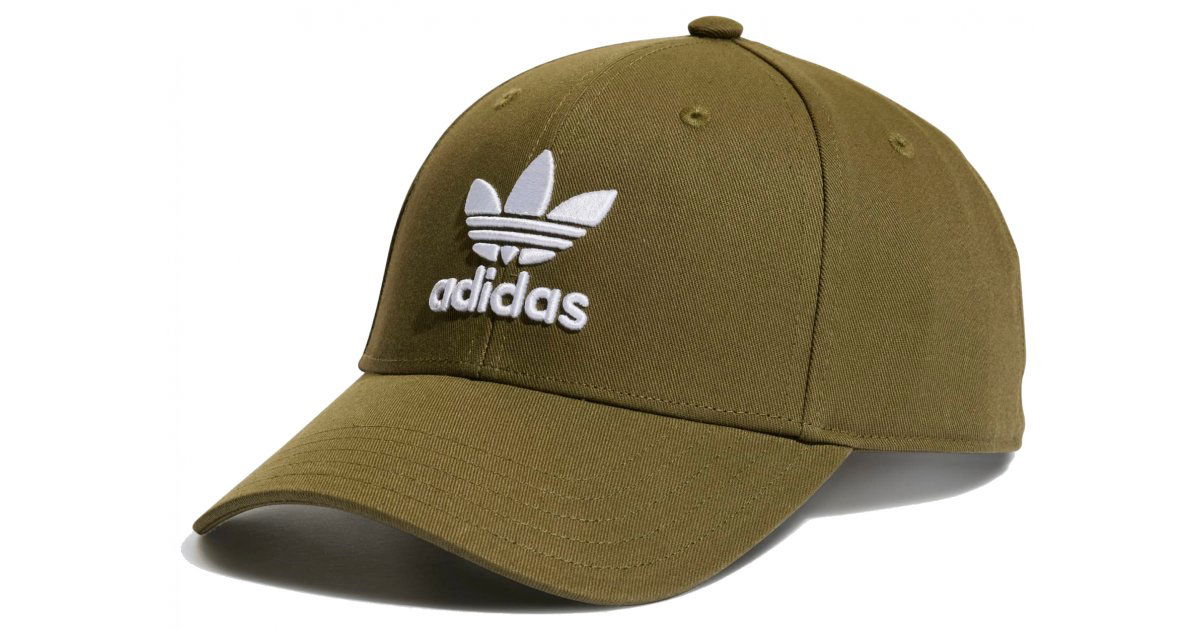 Kasket adidas Originals Trefoil Baseball Cap Grøn | hl9324, 1