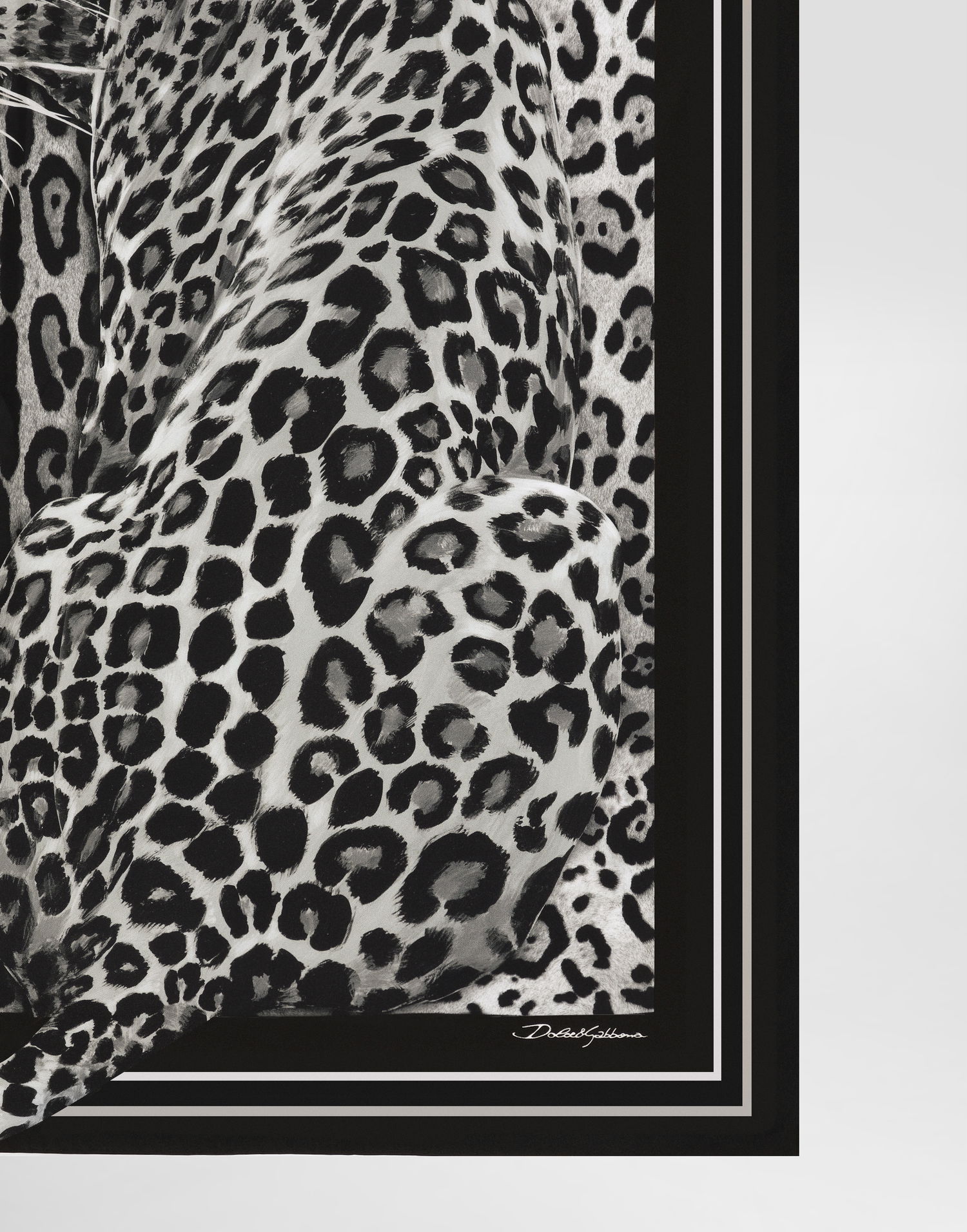 Tørklæde Dolce & Gabbana Leopard Silk Twill Foulard Flerfarvet | FN090RGDCUVHI5LD, 1