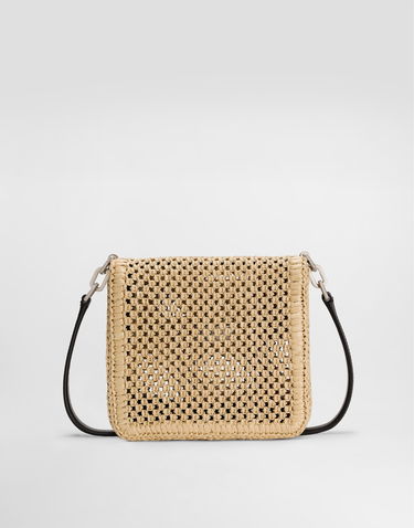 Skuldertaske Dolce & Gabbana Dolce & Gabbana Woven Raffia Crossbody Bag Beige | BM2445A9O838L797, 3